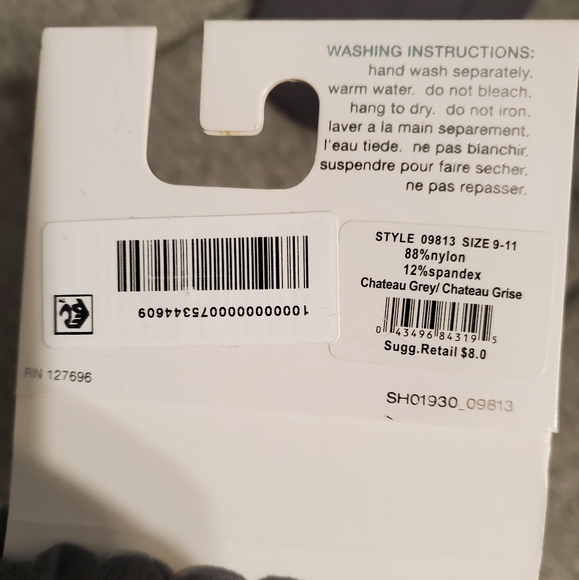 Jessica Simpson Fashion Anklet Socks One Size Chateau Grey - Picture 4 of 4